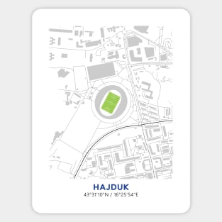 Stadion Poljud Map Design Sticker